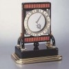 Art Deco Rock Crystal, Coral, And Enamel Mystery Clock