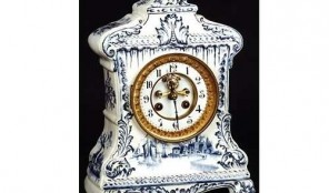 Dutch Porcelain Mantle Clock